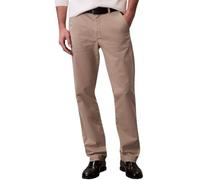 Calvin Klein Uomo Pantaloni Chino Cotton Signature Slim Fit, Beige (Vintage Khaki), 32W/33L