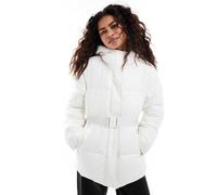 Calvin Klein Jeans Donna LOGO BELT SHORT PUFFER J20J224107, White (Ivory), XL