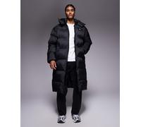 Calvin Klein Jeans - Piumino taglio lungo nero trapuntato 48