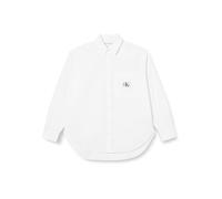 Calvin Klein Jeans Plus Woven Label Relaxed Shirt J20J222980 Top in Tessuto, Bianco (Bright White), 5XL Donna