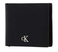 Calvin Klein Jeans Portafoglio Uomo Mono Bifold Leder Pelle, Nero (Black), Taglia Unica