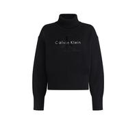 Calvin Klein Jeans Pullover nero / bianco Donna - Abbigliamento - Taglie comode - Pullover e cardigan - Pullover Calvin Klein Jeans M