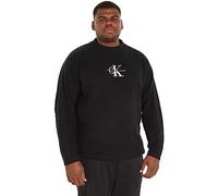 Calvin Klein Jeans Pullover Uomo Monologo Pullover in Maglia, Nero (Ck Black), S