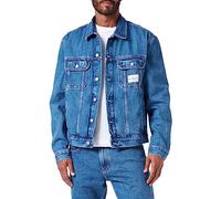 Calvin Klein Blu Cotton Men Jacket - S