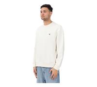 Calvin Klein Jeans - Relaxed Monogram Sweatshirt - - Sweatshirts & Hoodies - Uomo - Bianco - M