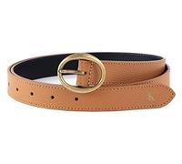 Calvin Klein Jeans Rounded Buckle Belt 25MM Cintura, Cognac, 75 cm Donna