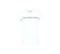 T-shirt Calvin Klein Jeans Logo Color manica corta bianco nero - XL