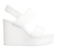 Calvin Klein Jeans Sandali Donna con Zeppa, Bianco (Off White), 40