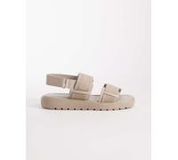 Calvin Klein Jeans - Sandali sagomati con punta squadrata in tessuto beige-Neutro 38