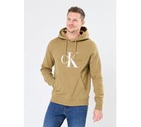 Calvin Klein Jeans - Seasonal Monologo Regular Hoodie Verde - Abbigliamento XL Verde