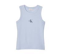 Calvin Klein Jeans - SL Monogram Rib Tank - - Tops - Donna - Blu - S