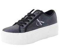 Calvin Klein Jeans Sneakers con Suola Preformata Donna Scarpe, Grigio (Black/Lavender Aura), 39 EU