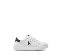 Calvin Klein Jeans sneakers Low Cut in ecopelle con logo bianco nero 31