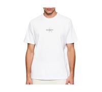 Calvin Klein Jeans - SS 30S Micro Monologo Graphic Tee - - Tops - Uomo - Bianco - M