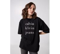 Calvin Klein Jeans - Ss Ckj Logo Tee LV047B827G Nero - Abbigliamento XS Nero
