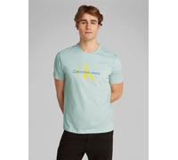 Calvin Klein Jeans - Ss Hero Monologo Tee LV040EM286 Grigio - Abbigliamento XL Grigio