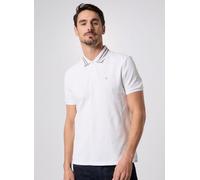 Calvin Klein Jeans - Ss Monogram Pique Ti Bianco - Abbigliamento L Bianco