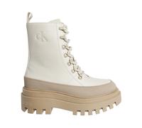 Calvin Klein Jeans - Stivaletti Beige con Lacci e Plateau - - Shoes - Donna - Beige - 39 EU