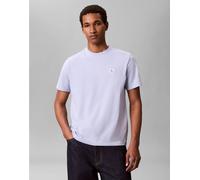 Calvin Klein Jeans - T-shirt azzurra con logo a stemma-Blu 48