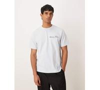 Calvin Klein T-Shirt da Uomo 20S March Graphic Stagionale Fashi LV04RF822G Graphic Tees, Blu, XL