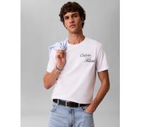 Calvin Klein Jeans - T-shirt bianca con grafica resort-Bianco 44