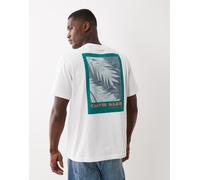 Calvin Klein Jeans - T-shirt bianca con logo centrale-Bianco 48