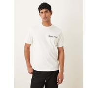 Calvin Klein Jeans - T-shirt bianca con stampa-Bianco 52