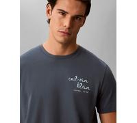 Calvin Klein Jeans - T-shirt con logo sul petto grigia-Grigio 46
