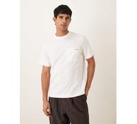 Calvin Klein Jeans T-shirt con taschino bianca-Bianco 52