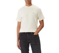 Calvin Klein Jeans T-shirt manica corta uomo patch logo panna