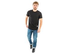 Calvin Klein Jeans T-Shirt Maniche Corte Uomo Badge Turn Up Sleeve Scollo Rotondo, Nero (CK Black), XXS