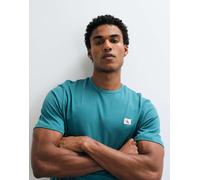 Calvin Klein SS Badge 30s Jersey Classic Tee Lv04rc272g Magliette, Green (North Sea), L Uomo