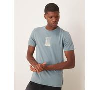 Calvin Klein Jeans - T-shirt verde menta con stampa a pennellate 46