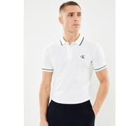 Calvin Klein Jeans - Tipping Slim Polo Bianco - Abbigliamento M Bianco