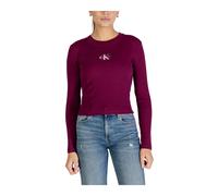 Calvin Klein Jeans, ,Tops ,Donna ,Rosso ,M Maglieria a Maniche Lunghe e Girocollo
