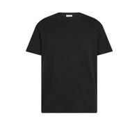 Calvin Klein Jeans, ,Tops ,Uomo ,Nero ,M Tee SS Smooth Cttn Solid