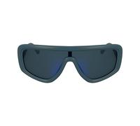 CALVIN KLEIN JEANS Unisex Adult Sunglasses CKJ25605S - Matte Blue with Solid Grey Mirror Blue Lens
