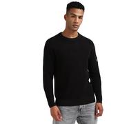 Calvin Klein Jeans Uomo BADGE EASY SWEATER J30J323989, Black (CK Black), XXL