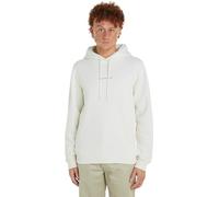 Calvin Klein Jeans Uomo Felpa con Cappuccio, Bianco (Ivory), XS