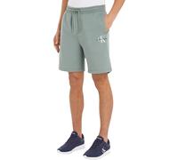 Calvin Klein Jeans Uomo Pantaloncini in Felpa Monologo Short Vita Elastica, Grigio (Slate Gray), XXS