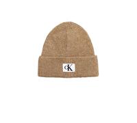 Calvin Klein Jeans Uomo SEASONAL PATCH BEANIE K50K512451, Beige (Travertine), OS