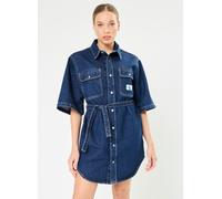 Calvin Klein Jeans - Utility Belted Shirt J20J224748 Blu - Abbigliamento XL Blu