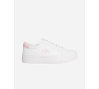 Calvin Klein Jeans Vulc Flatf Leather Logo W - Scarpe Sneakers - Donna - Bianco 38