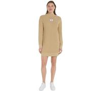 Calvin Klein Jeans Washed MONOLOGO Sweater Dress J20J222878 Vestiti in Maglia, Beige (Warm Sand), XS Donna