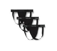 Calvin Klein Jock Strap 3Pk, Sospensorio Uomo, Nero (B- Ash, Vint Indigo, Sterl Blue Lgs), XL