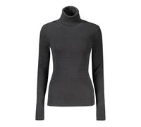 Calvin Klein, ,Knitwear ,Donna ,Nero ,S Maglione nero a maniche lunghe con logo