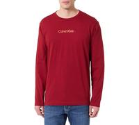 Calvin Klein L/S Crew Neck 000Nm2171E, Maglietta a Maniche Lunghe, Uomo, Rosso (Fall Berry), L