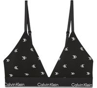 Calvin Klein Lightly Lined Triangle Lv00qf8498 Triangolo, Black (Diamond Logo Black), S Donna