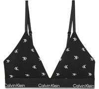Calvin Klein Lightly Lined Triangle Lv00qf8498 Triangolo, Black (Diamond Logo Black), XS Donna