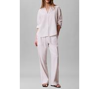 Calvin Klein Linen Ls Shirt White Sand Taglia: L | Maglie a manica lunga Outlet | Donna | Marrone